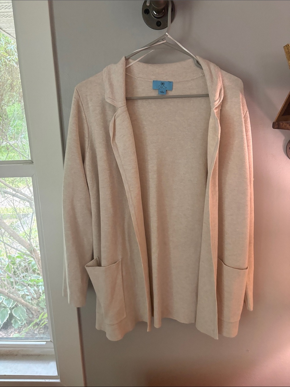 CeCe Cream Open-Front Women's Cardigan